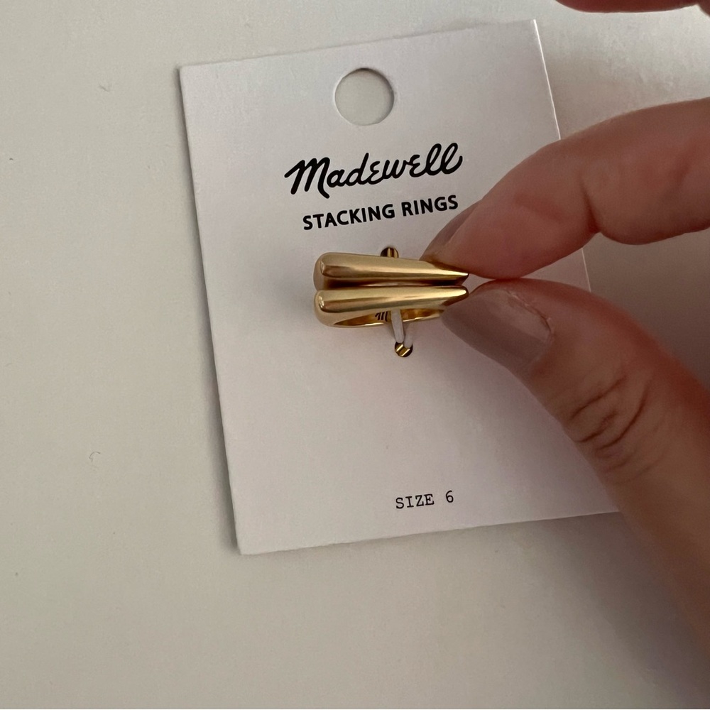 Madewell | NWT rings (set of 2) size 6